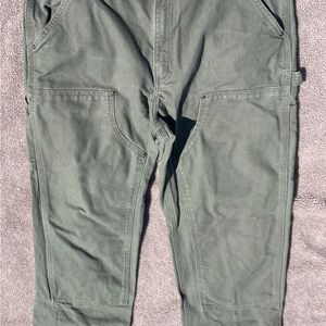 Carhartt Olive Double Front Utility Work Pant